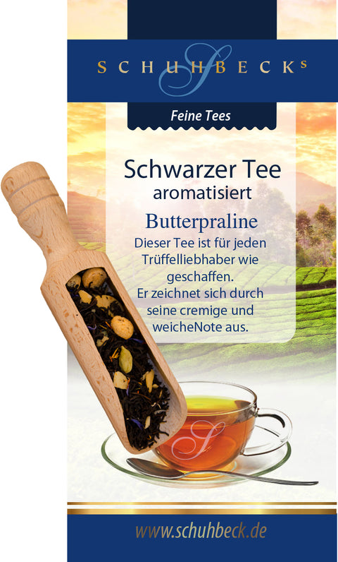 Schwarzer Tee aromatisiert - Butterpraline