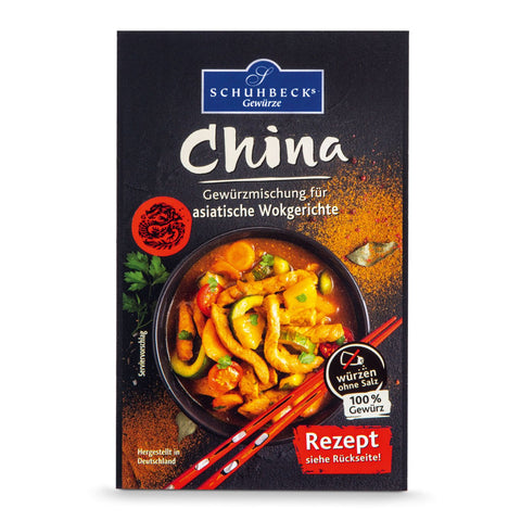 Asiatische Wokgerichte Gewürzzubereitung - für 4 Portionen