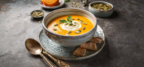 Kürbissuppe für Halloween