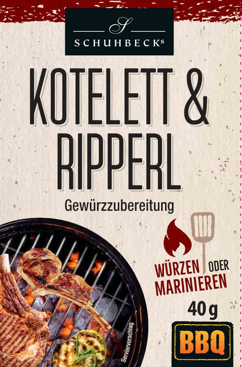 BBQ Kotelett und Ripperl Gewürzzubereitung (Tüte)