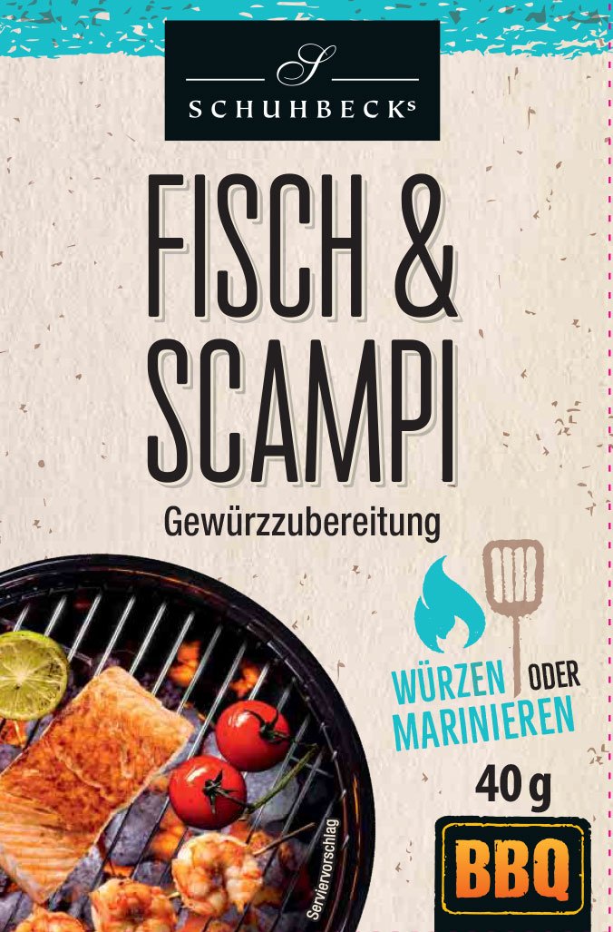 BBQ Fisch & Scampi - Gewürzzubereitung (Tüte)